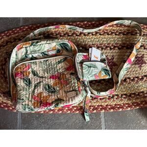 LUG Ranger - purse-  and Rodeo - wallet - Lily Sand Hibiscus Flowers RFID